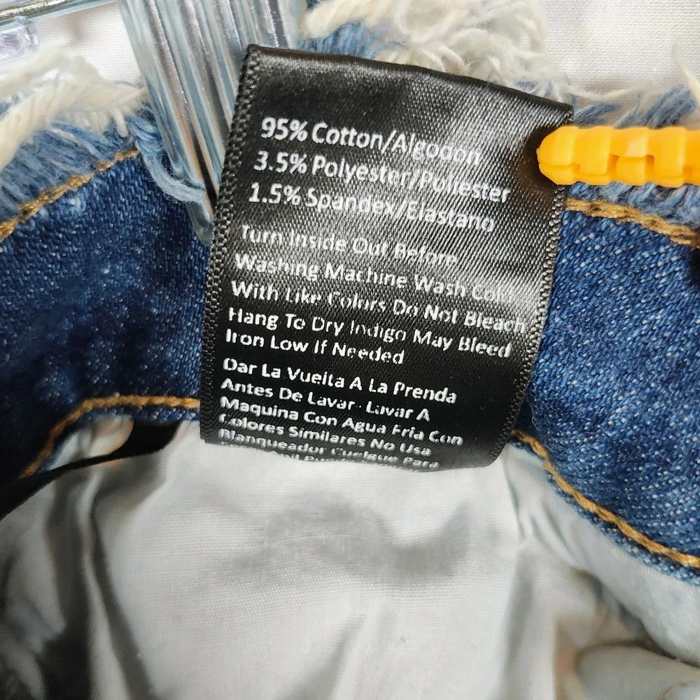 Risen Los Angeles Distressed Jeans Women's 13/31 Raw Waist Raw Hem